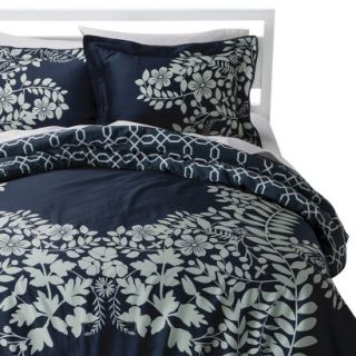 Room 365 Placed Graphic Floral Comforter Set   Blue (King)