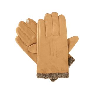 Isotoner SmarTouch 2.0 Faux Suede Gloves, Luggage, Mens