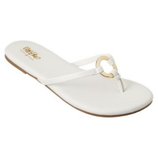 Womens Mossimo Louisa Flip Flop   White 5 6