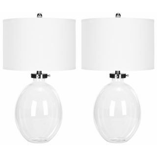 Indoor 1 light Neville Clear Glass Table Lamps (set Of 2)