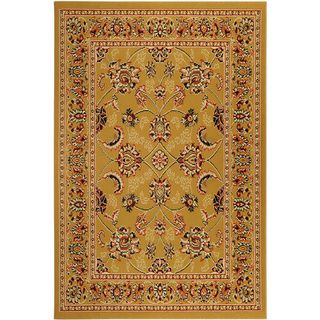 Gold Traditional Oriental Design Area Rug (82x910)