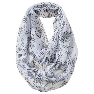 Mossimo Supply Co. Geometric Infinity Scarf   White