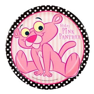 Baby Pink Panther Dinner Plates
