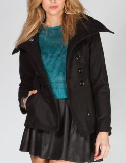 Envelope Collar Womens Jacket Black In Sizes Large, Small, Medium, X 