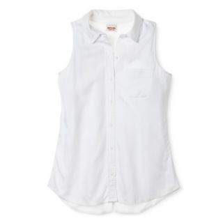Mossimo Supply Co. Juniors Sleeveless Shirt   Fresh White XL(15 17)
