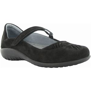 Naot Womens Taramoa Black Velvet Nubuck Shoes, Size 41 M   11086 B12