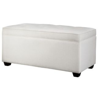 Storage Ottoman Roma Tufted End of Bed Storage Ottoman   Oyster