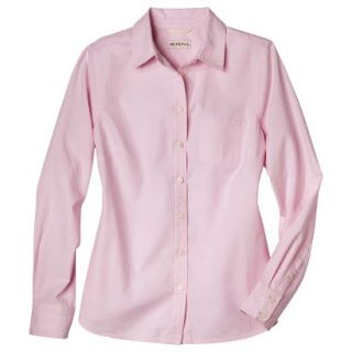 Merona Womens Favorite Button Down Shirt   Oxford   Pink   XL
