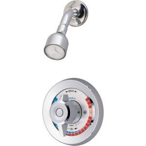 Symmons BP 56 1 X Chrome Temptrol II Single Handle 1 Spray Shower Faucet