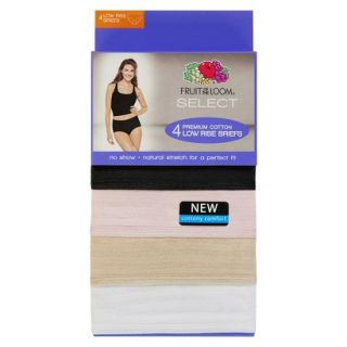 Fruit of the Loom SELECT Cotton Textures Brief 4 Pack   Assorted Colors 8