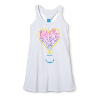 Girls Anchor Cover Up Dress   White L