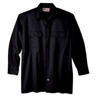 Dickies Mens Original Fit Twill Work Shirt   Black L