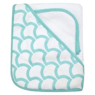 TL Care Organic Terry Hooded Towel Set   Aqua