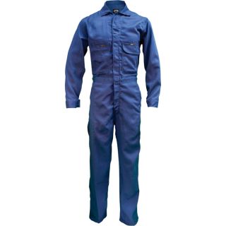 Key Flame Resistant Contractor Coverall   Navy, 40 Short, Model 984.41