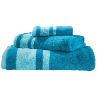 Room Essentials Stripe 3 pc. Towel Set   Turquoise