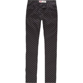 510 Boys Skinny Jeans Black Check Print In Sizes 20, 10, 18, 16, 14, 8,