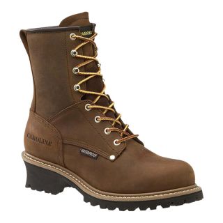 Carolina Waterproof Logger Boot   8 Inch, Brown, Size 11, Model CA8821