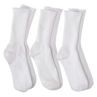Merona Womens 3 Pack Casual Turncuff Socks   White One Size Fits Most