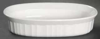 Corning French White (Bakeware) Oval Individual Casserole No Plastic Lid, Fine C