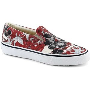 Sperry Top Sider Mens Striper Slip On Red Print Shoes, Size 10.5 M   1048206