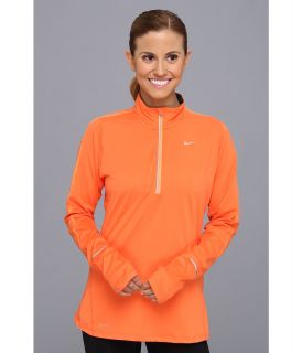 Nike Element Half Zip Womens Long Sleeve Pullover (Orange)