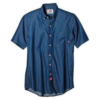 Dickies Mens Relaxed Fit Denim Work Shirt   Indigo Blue XXL