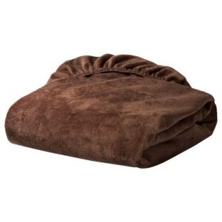 TL Care Heavenly Soft Chenille Fitted Crib Sheet   Brown