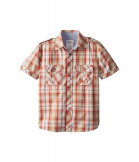 Request Kids Tommy Woven S/S Shirt Boys Short Sleeve Button Up (Orange)