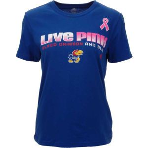 Kansas Jayhawks NCAA Womens Live Pink Gradient T Shirt