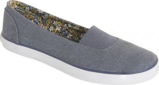 Womens Daniel Green Jena   Blue Washed Canvas Slip on Shoes