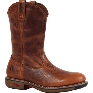 Rocky Ride 11In. Waterproof Western Boot   Palomino, Size 11 1/2, Model 4181