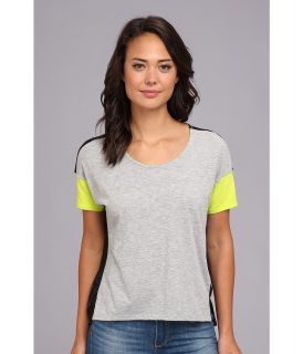 Fox Feather S/S Top Womens T Shirt (Gray)