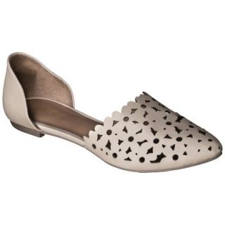 Womens Mossimo Lainey Perforated Two Piece Flats   Blush 9.5