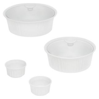 CorningWare 6 Piece Bakeware Set   White