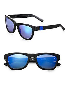 Westward Leaning Color Revolutions Acetate Square Sunglasses/Blue   Black