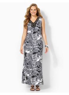 Plus Size Sketchbook Maxi Catherines Womens Size 2X, Black