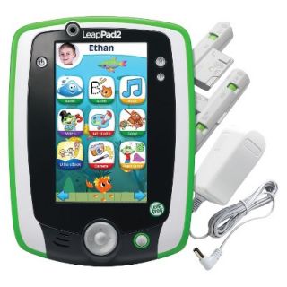 LeapFrog LeapPad2 Power Kids Learning Tablet, Green (includes rechargeable