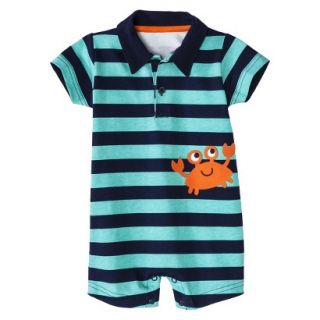 Just One YouMade by Carters Newborn Boys Jumpsuit   Navy/Dark Turquoise 9M