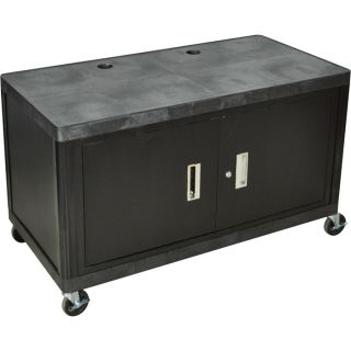 Luxor Mobile Work Center   With Locking Cabinet, Model LEW29C G