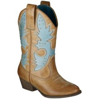 Girls Cherokee Glinda Cowboy Boots   Turquoise 12