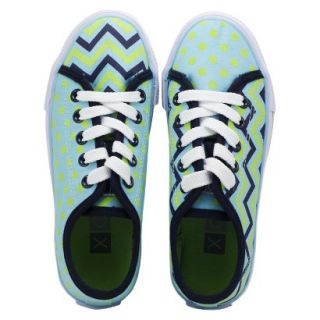 Girls Xolo Shoes Groovy Lace Up   Zig Zag Multicolor 3