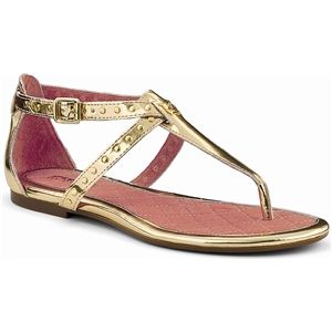 Sperry Top Sider Womens Summerlin Gold Mirror Metallic Sandals, Size 7.5 M   9289844