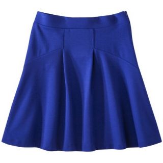 Mossimo Ponte Fit & Flare Skirt   Athens Blue L