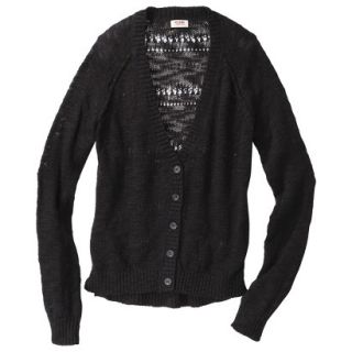 Mossimo Supply Co. Juniors Pointelle Back Cardigan   Black XS(1)