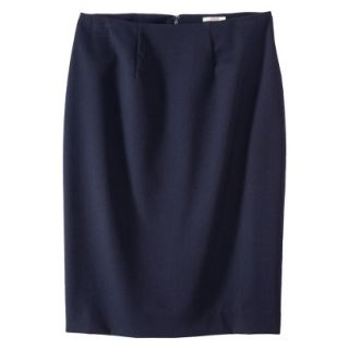 Merona Womens Twill Pencil Skirt   Federal Blue   12