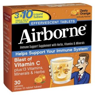Airborne Blast of Vitamin C Zesty Orange Dissolvable Tablets   30 Count