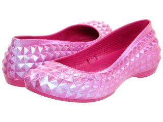 Crocs Super Molded Iridescent Flat Womens Shoes (Pink)