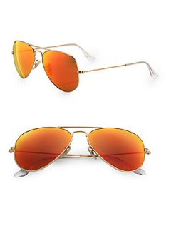 Ray Ban Classic Aviator Sunglasses   Gold