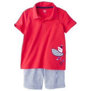 Just One YouMade by Carters Toddler Boys 2 Piece Set   Red/Light Blue 4T