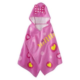 Disney Minnie Mouse Hooded Towel   Pink
